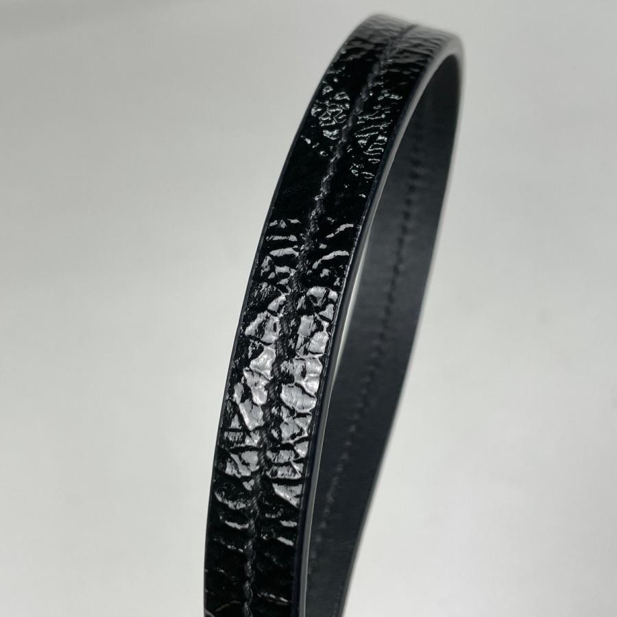 PRADA Tote Bag Handbag Shoulder Bag Nylon Patent Leather Black #BS1756 thumbnail 4