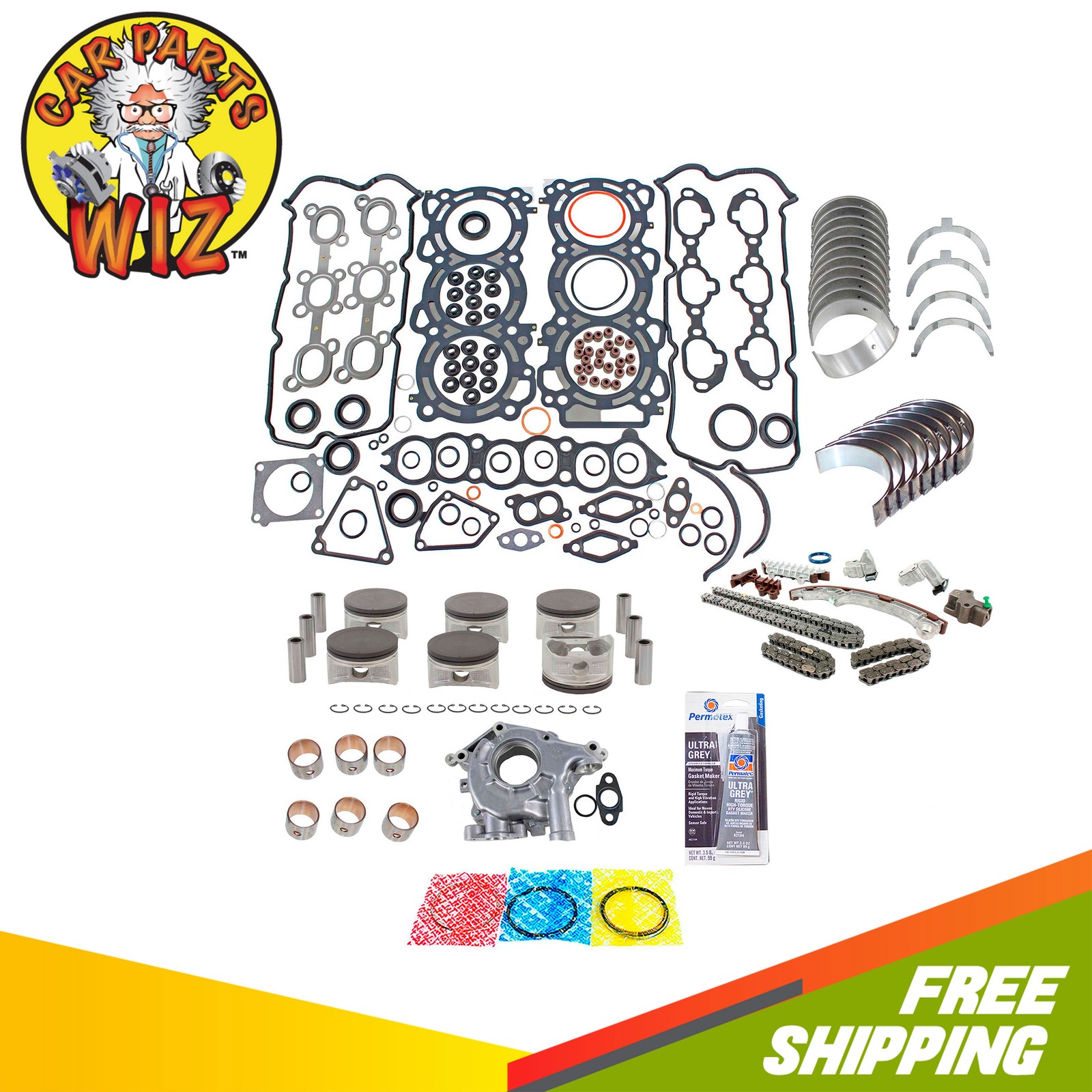 Master Engine Rebuild Kit Fits 95-99 INFINITI Nissan I30 Maxima 3.0L 24V VQ30DE