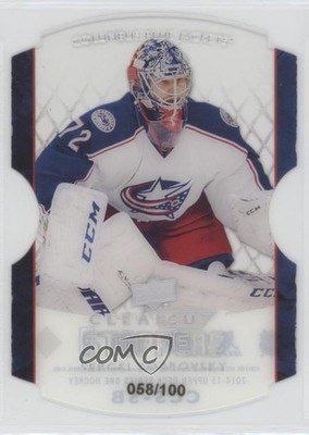 2014-15 Upper Deck Clear Cut Stoppers 58/100 Sergei Bobrovsky #CCS-SB 0p9m