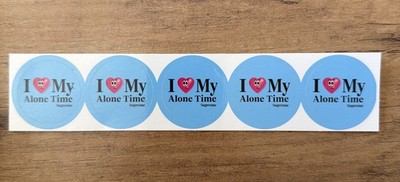 Supreme I Love My Alone Time Mini Stickerbogen SS26 5 Sticker 