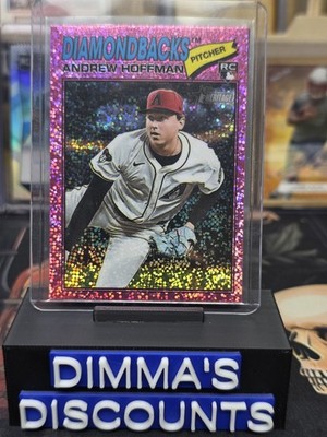 Topps Heritage Andrew Hoffmann 2026 #211 Chrome Pink Sparkle RC Diamondbacks