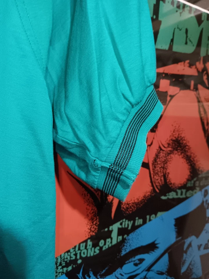 Vintage Turqoise Nike Challenge Court Polo Shirt Size Large - Image 4 of 4