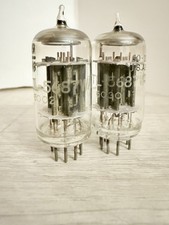 Match Pair NOS TUNG-SOL 5687WA O Getters Bronze Plates 7119 , E182CC 