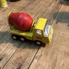 Vintage 1968-69 Tiny Tonka Toys Pressed Steel Yellow Cement Mixer Truck C3