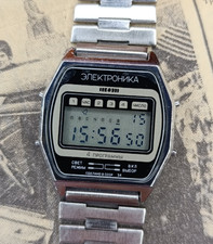 Radziecki Vintage Elektronika 54 SIGNAL 4-programowy alarm ZSRR Zegarek cyfrowy lata 80.