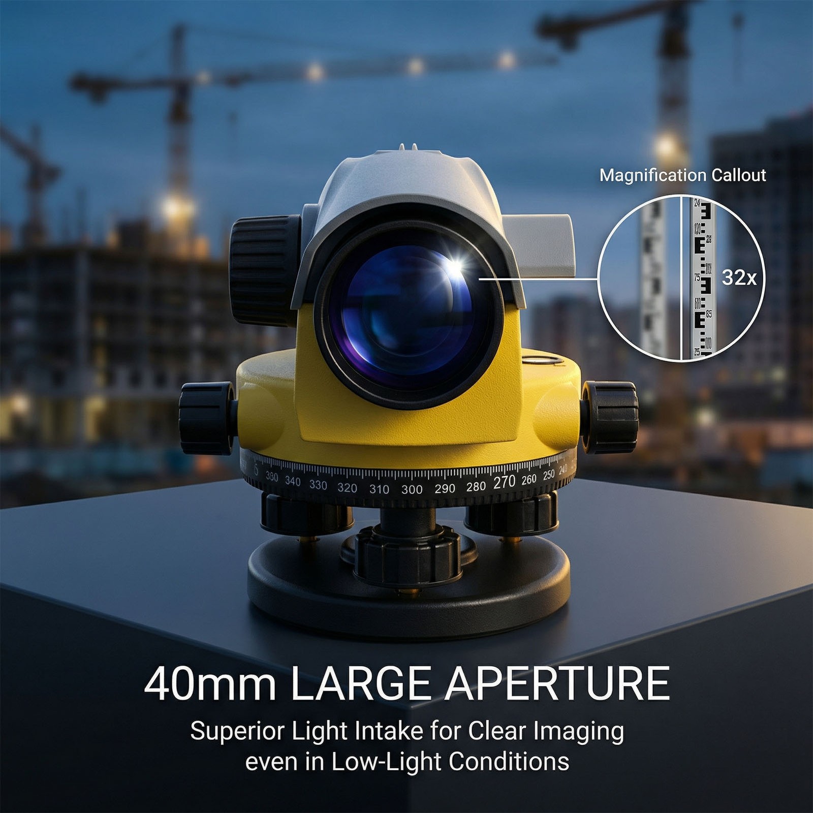 32X Automatic Optical Level Kit High Precise Surveying Instrument For Const LRMC