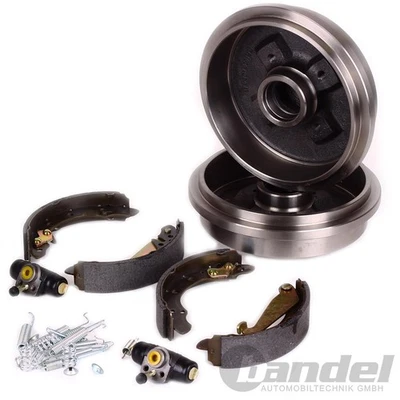 Tambours de Frein 203mm Arrière Gauche Droit Adaptés à CITROEN C2 C3 avec ABS - Photo 1/4