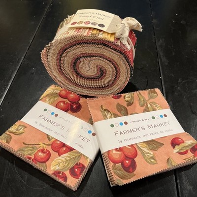 Quilters!  2 Farmers Market 5  square packs and 1 Jelly Roll! Brannock & Patek