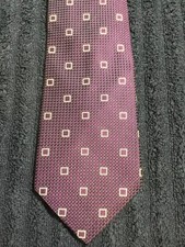  168 New DION Men's Neck Tie 100 SILK Goemetric Made In CANADA