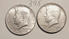 KENNEDY HALF DOLLAR,  40%  SILVER, 1968-D,  1968-D,---395