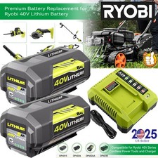 8.0Ah Battery 40 Volt for Ryobi 40V Lithium OP40602 Battery with LED / Charger