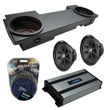 02-13 Chevy Silverado HD Crew Truck Kicker C12 Dual 12" Rhino Sub Box HA-A800.1