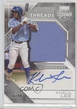 2016 Elite Extra Edition Future Threads Silhouette Silver /99 Khalil Lee Auto
