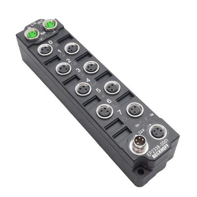 NEW! Beckhoff EP2338-0001 EtherCAT Compact Box M8 Box 8-Ch 24VDC Digital I/O
