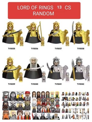 Herr der Ringe Figuren Lego Stil Block Building 13 Stück verschiedene Teile 