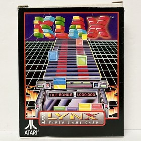 Klax (Atari Lynx, 1990) Game - Complete in Box CIB