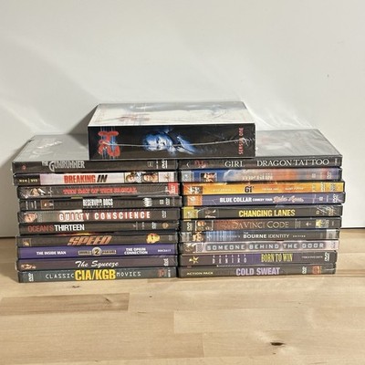 20 DVD Lot Action Thriller Spy Crime Drama Reservoir Top Gun Bourne NEW SEALED