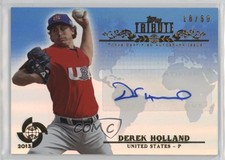 2013 Topps Tribute WBC Auto Blue 18/50 Derek Holland #WTA-DHO Auto 19l7
