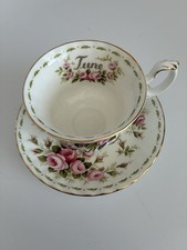 Royal Albert Flower  Month June cup & saucer. Read Description