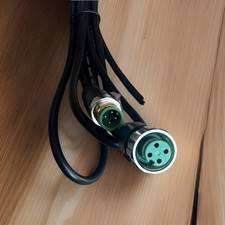 7' M12 4 Pin Missing Rack Bridge Cable Male to Female 18AWG