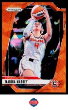 2024 Panini Prizm WNBA #132 Marina Mabrey Ice Orange Prizms