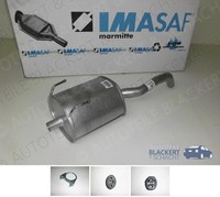 Imasaf ESD Auspuff Endtopf für Fiat Panda (169) 1.3 D Multijet, EndschalldäMpfer