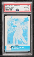 2016 Donruss Rated Rookies Test Proof Cyan 5/49 Miguel Sano PSA 10 GEM MT tj0