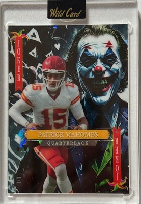   Patrick Mahomes 2025 5 Card Draw Jokers Wild 1/1   Kansas City Chiefs  
