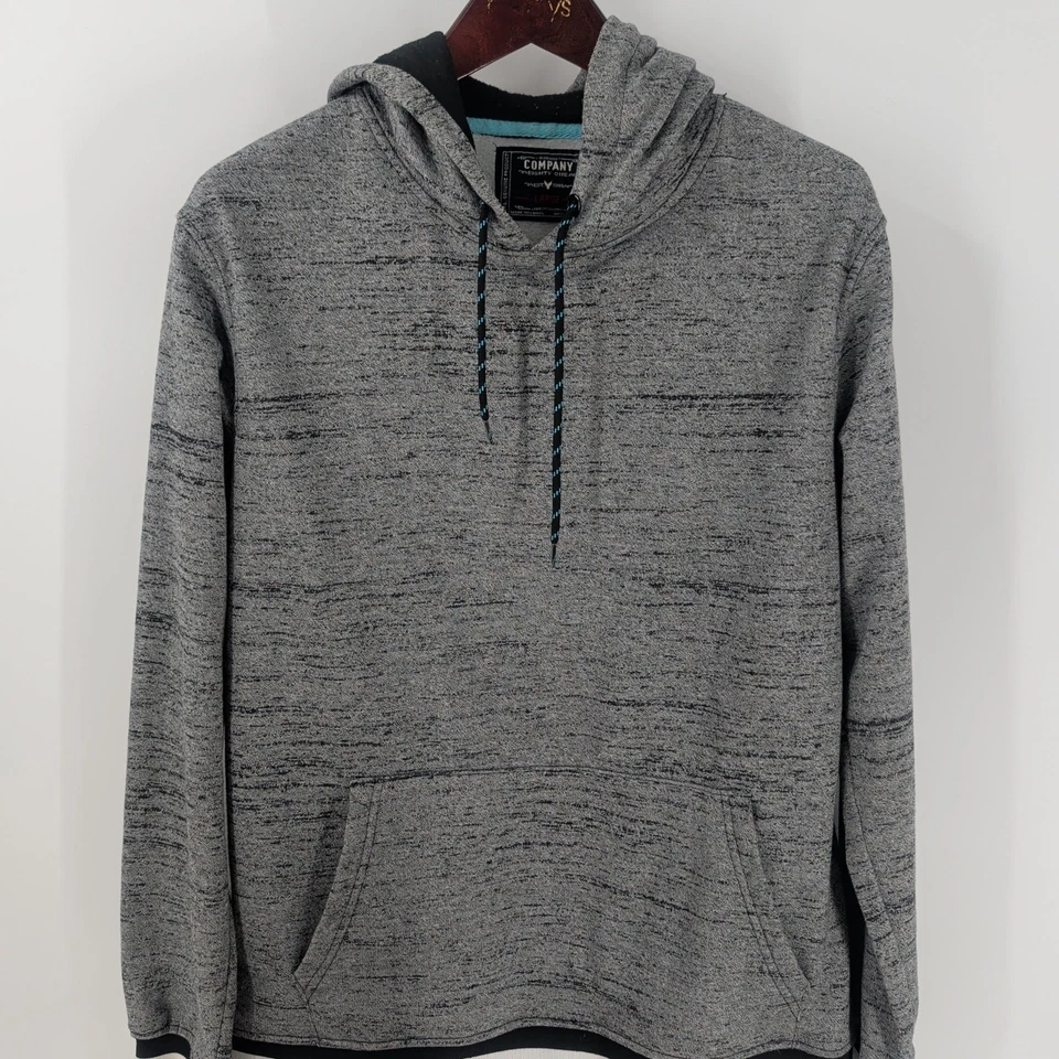 Company Eighty One Kangaroo Pocket Modern Pullover Hoodie Heather Gray Size L - Image 2 of 4