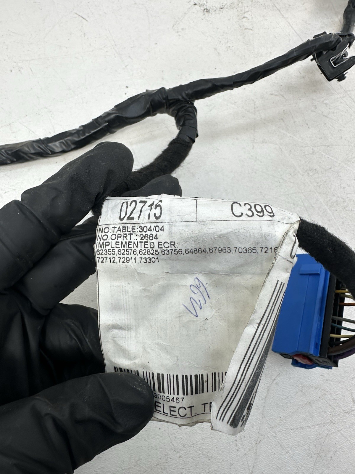 Maserati Ghibli 2017-2020 Front Left Door wiring harness P/N 670035803
