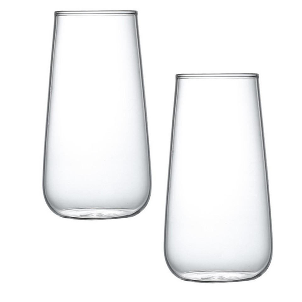 glastal 350 ml Tazza da Caffè in Doppio Vetro Impilabile Tazzine Caffe Set di 2 Bicchieri Tazze in Vetro Doppia Parete con Manico per Tè, Latte Macchiato, Cappuccino, Regalo di Compleanno Natale