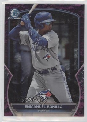 2023 Bowman Draft Chrome Fuchsia Lunar Refractor 155/199 Enmanuel Bonilla 6fs