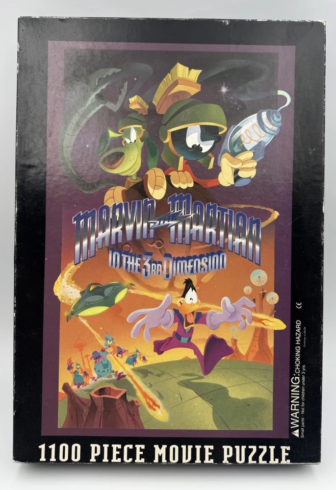 1996 Warner Bros Marvin The Martian In 3rd Dimension 1100 Piece Movie Puzzle - Image 2 of 4