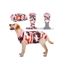 Kuoser Recovery Suit for Dogs Cats After Surgery Prevent Licking Dog jumpsuit M