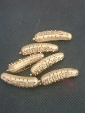 VINTAGE LOT OF 6 HEINZ PICKLE PINS ADVERTISING 