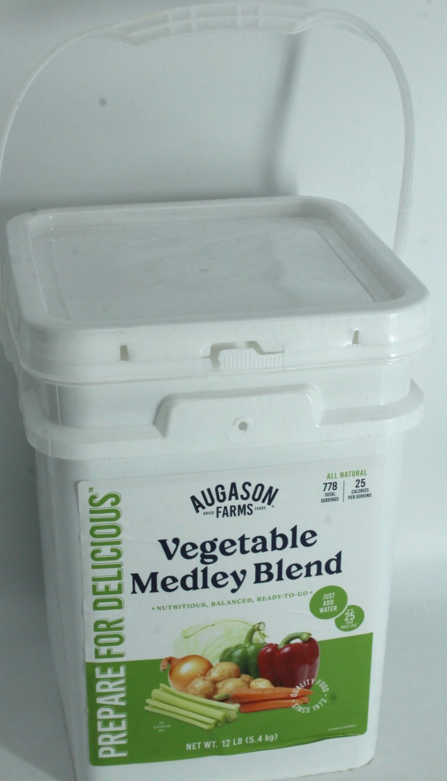 Vegetable Medley Blend 4-Gallon Pail, Certified Gluten Free,