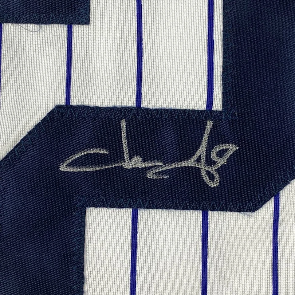 Autographed/Signed JASON GIAMBI New York Pinstripe Baseball Jersey PSA/DNA COA - Image 3 of 4
