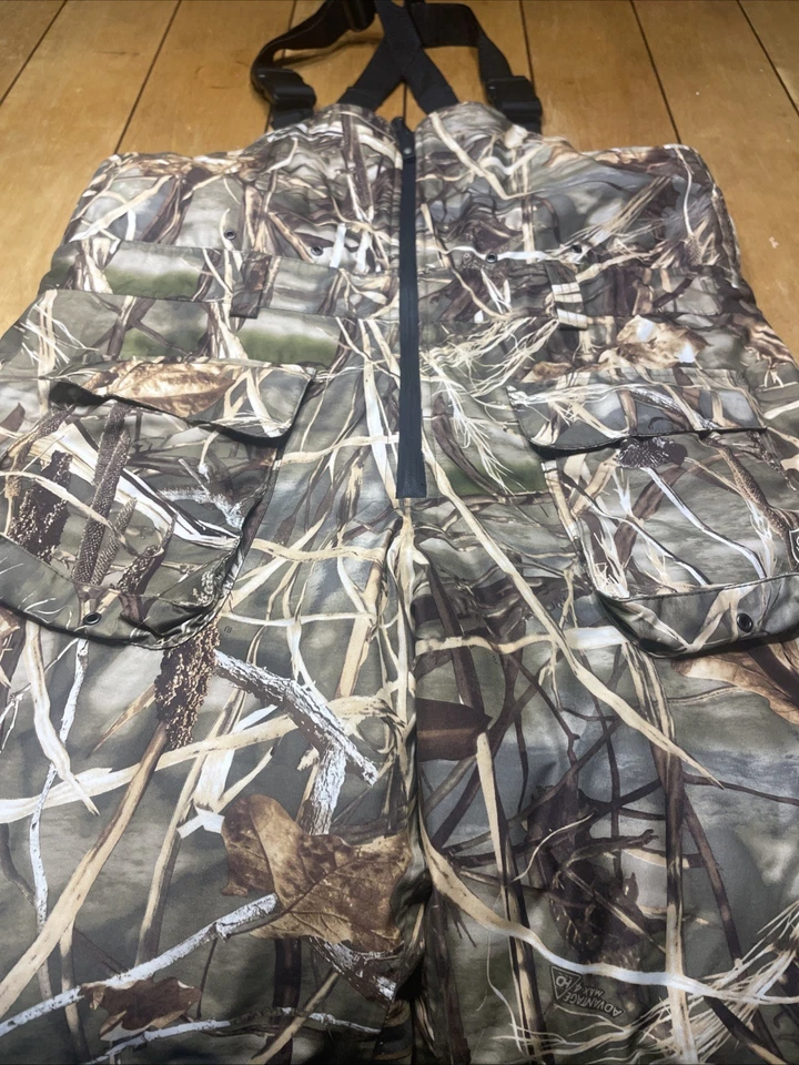 Game Winner Men's Large Insulated Hunting Bib Overalls Advantage Max 4D Camo - Image 3 of 4
