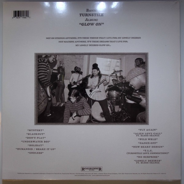 Turnstile/Glow On★EU Reissue新品未使用 Turnstile - Glow On (LP, Album, Ltd, RE, Vio) (Mint (M