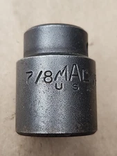 Mac Tools USA VP286 7/8" SAE Shallow Impact Socket 1/2" Drive 6 Point