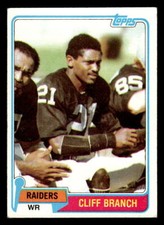 Cliff Branch 1981 Topps #403 Oakland Raiders