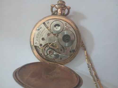 Antike Serviced Waltham Hunter Gehäuse Gold Filled Taschenuhr Seriennr. - Bild 12 von 14