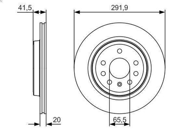 Brake disc Bosch 0 986 479 S27