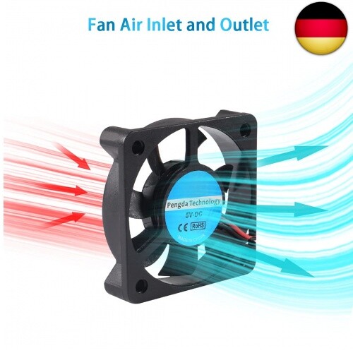 ALAMSCN 4PCS DC USB Bürstenloser Lüfter 5V 5010 3D Drucker Lüfter für 3D Dru - Bild 5 von 6