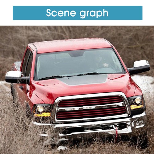 Espejos retrovisores de remolque diestros+derechos para Dodge Ram 2012-2017 sensor de temperatura de señal de giro térmica cromado - Imagen 8 de 12
