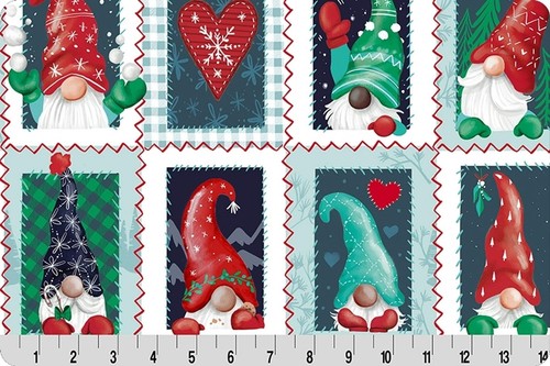 MINKY Gnome for Xmas 58 Inch wide Digital Cuddle® Cardinal Shannon Fabrics Chris - Bild 3 von 4
