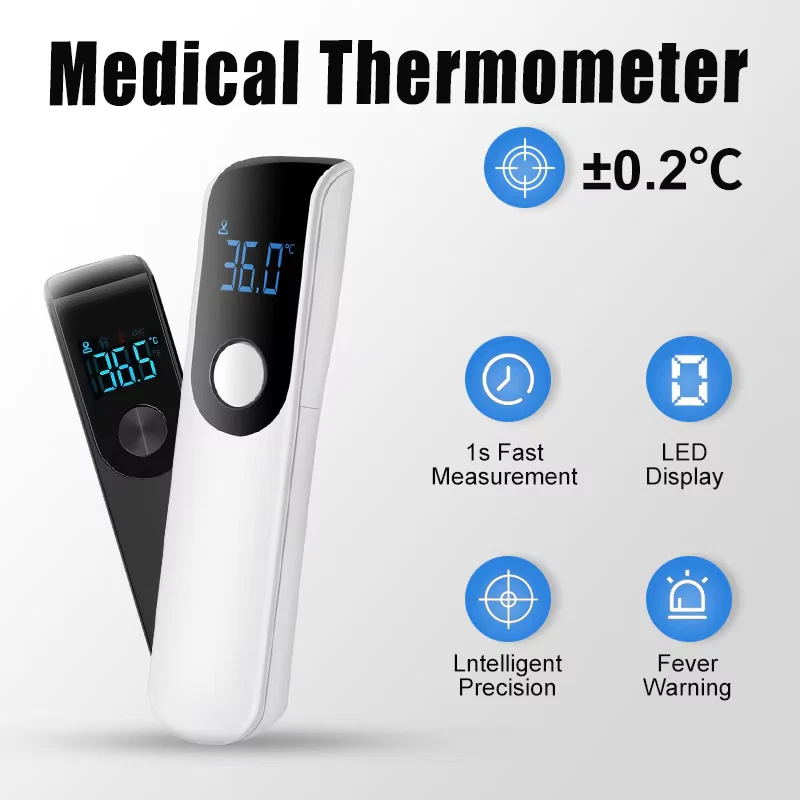 ✨Fever Thermometer Digital Forehead Thermometer Contactless Fiber Meter Infrared.
