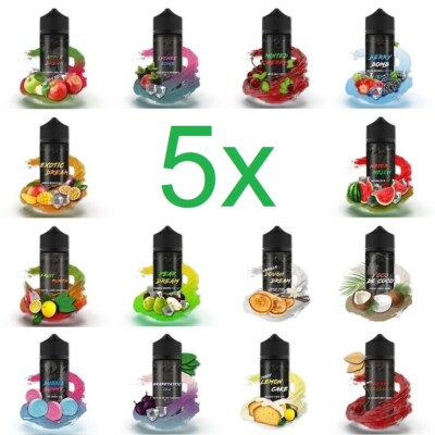 5 x MaZa Aroma je 10ml (50ml) für 600ml E-Zigaretten E-Liquid
