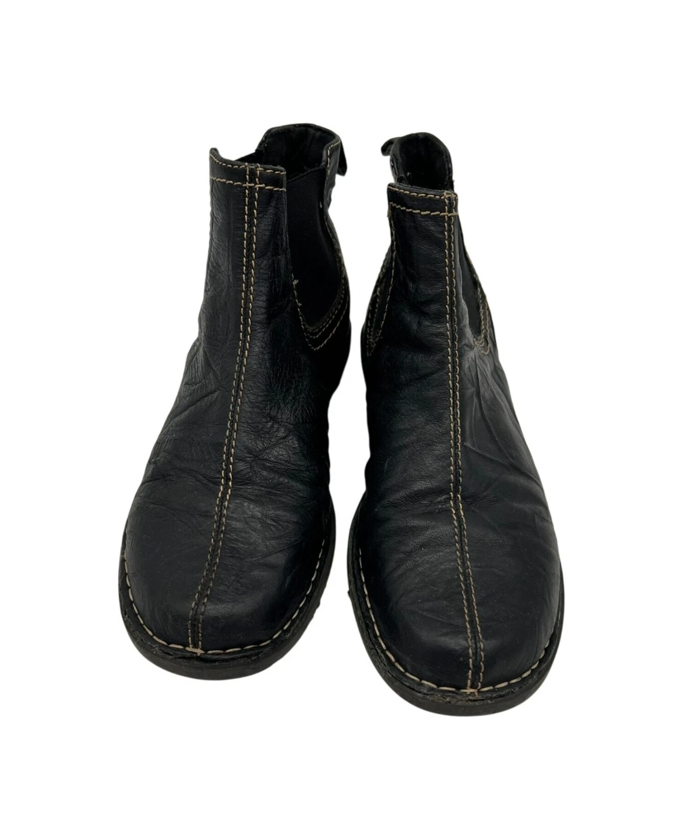 Stivaletti Clarks donna Niki Tobin taglia 8M neri in pelle ballerine casual