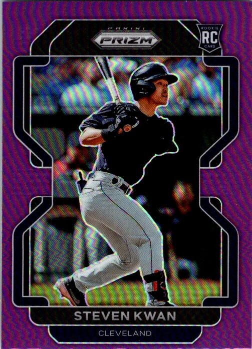 2022 Panini Prizm Baseball Steven Kwan Purple #51 RC Cleveland Guardians
